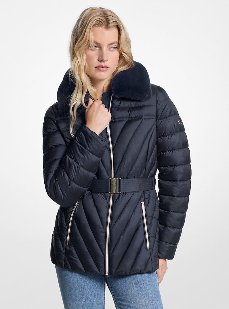 Chaqueta Michael Kors Acolchada azul