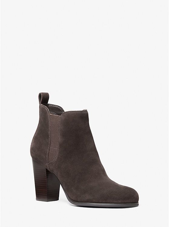 Botas Michael Kors Evaline Gamuza Cafe