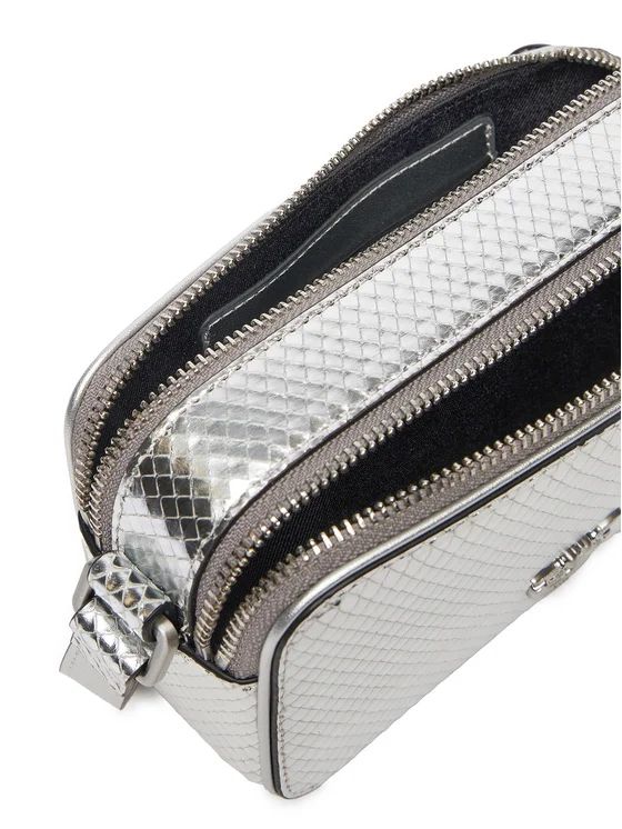 Cartera Pinko Rectangular 2 separaciones plateada