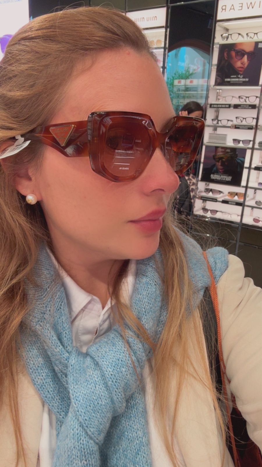Lentes caramelo cuadrados agatados