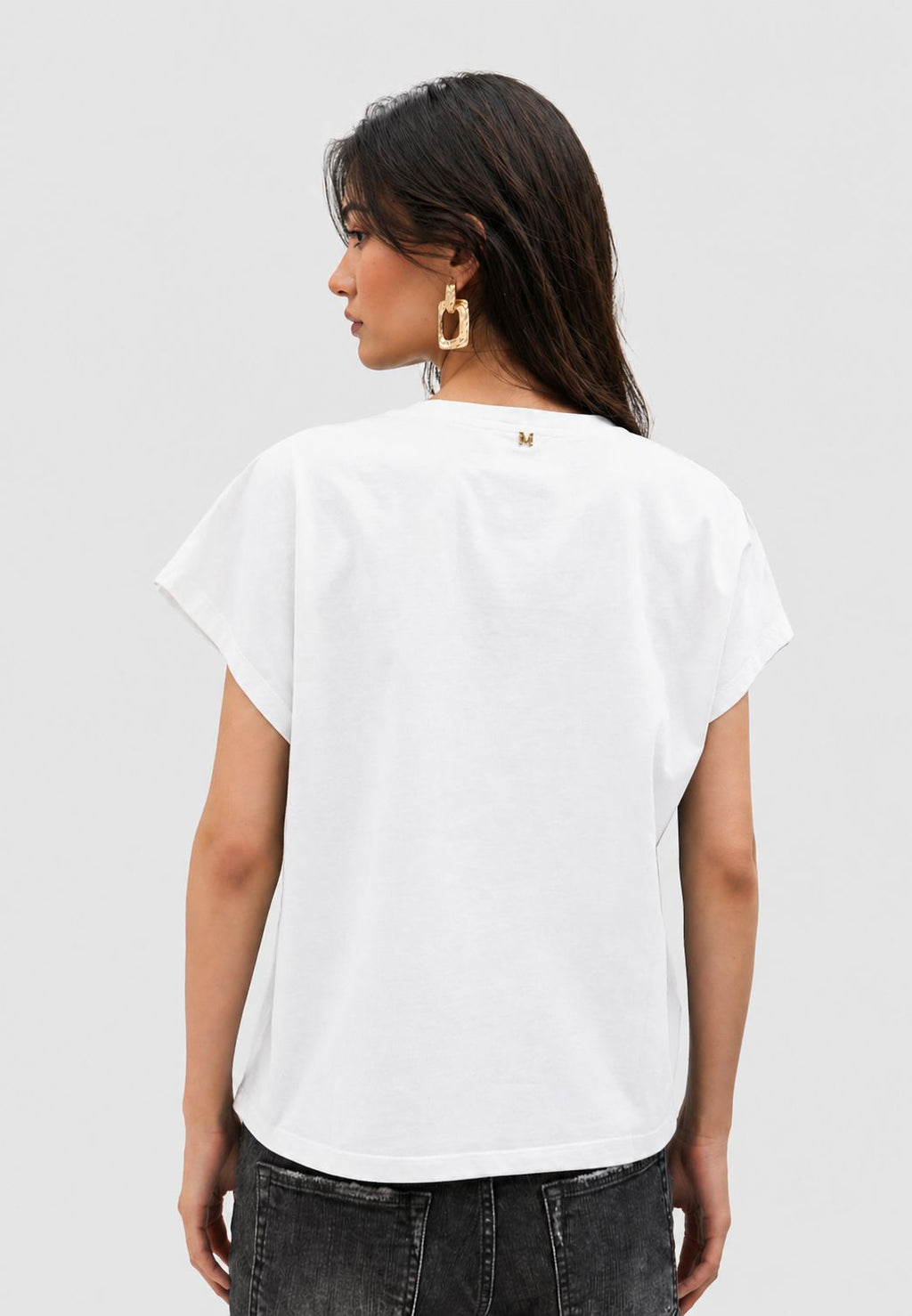 Polera Lola Casademunt Cara leopardo Piedras Blanca
