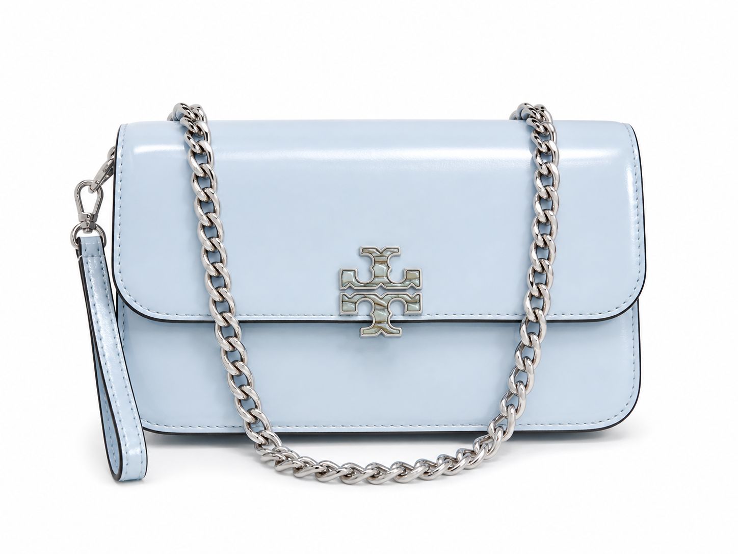 Cartera Tory Burch small celeste