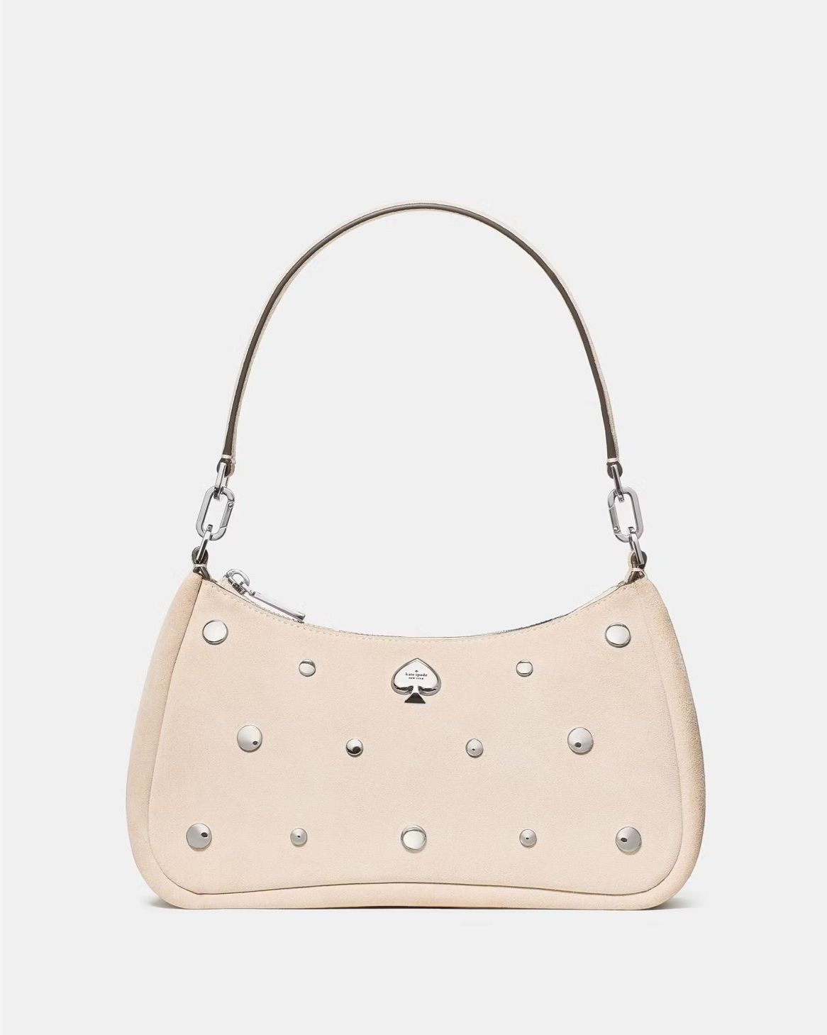 Cartera Kate Spade Shoulderbag Kayla Mediana Beige Tachas