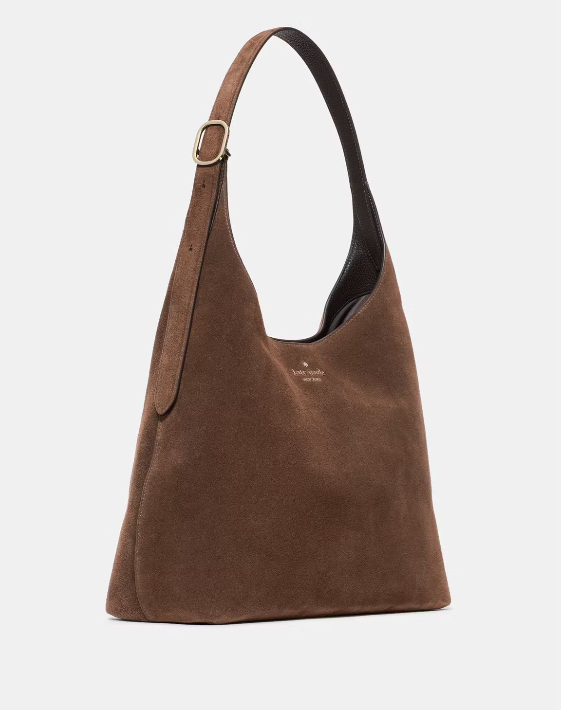 Cartera Kate Spade Shoulderbag Large Suede Cafe