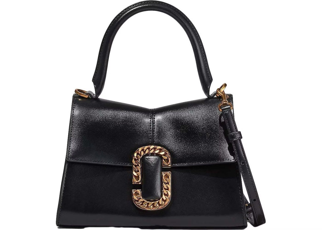Cartera Marc Jacobs The mini logo leather Cuero Negro