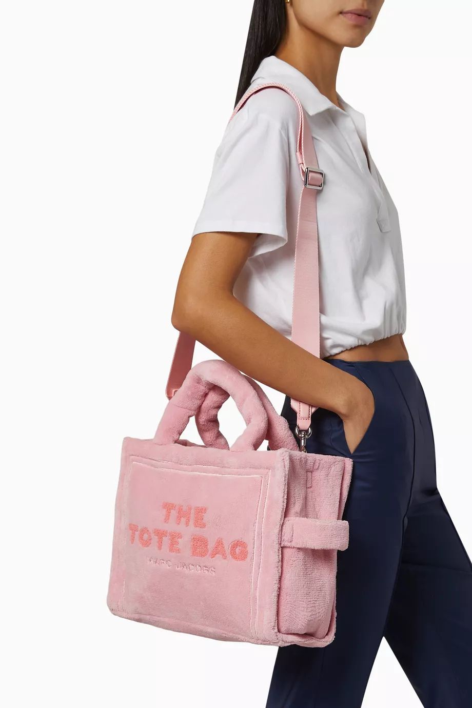 Tote Marc Jacobs The Terry Acolchado Rosado
