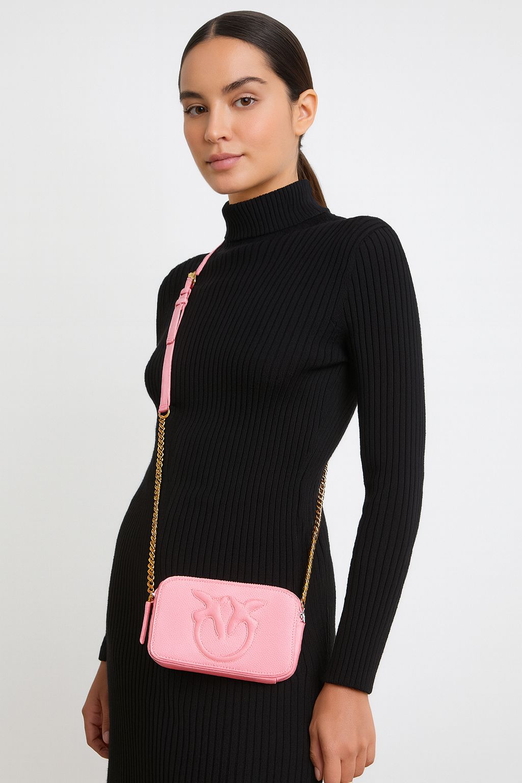 Cartera Pinko Camera Case Mini Rosa