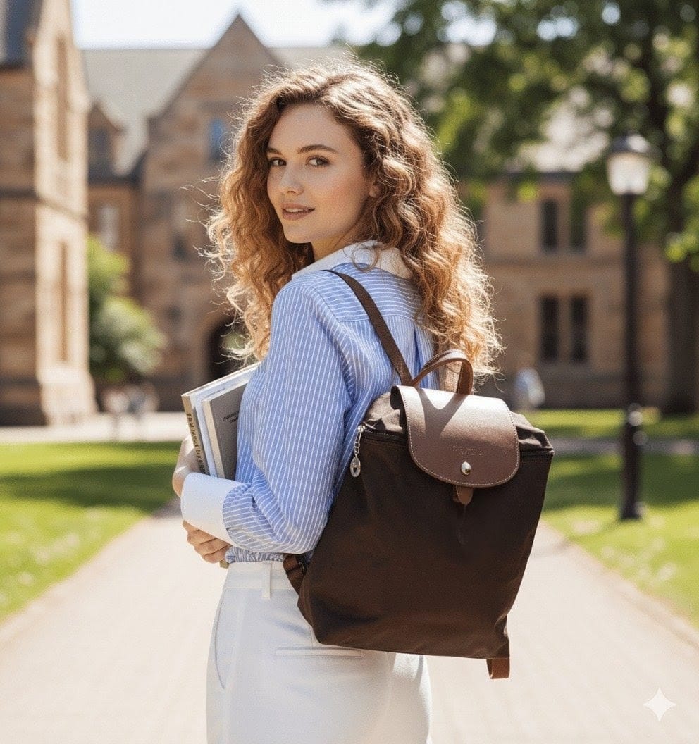 Mochila Longchamp Le Pliage Cafe Moro