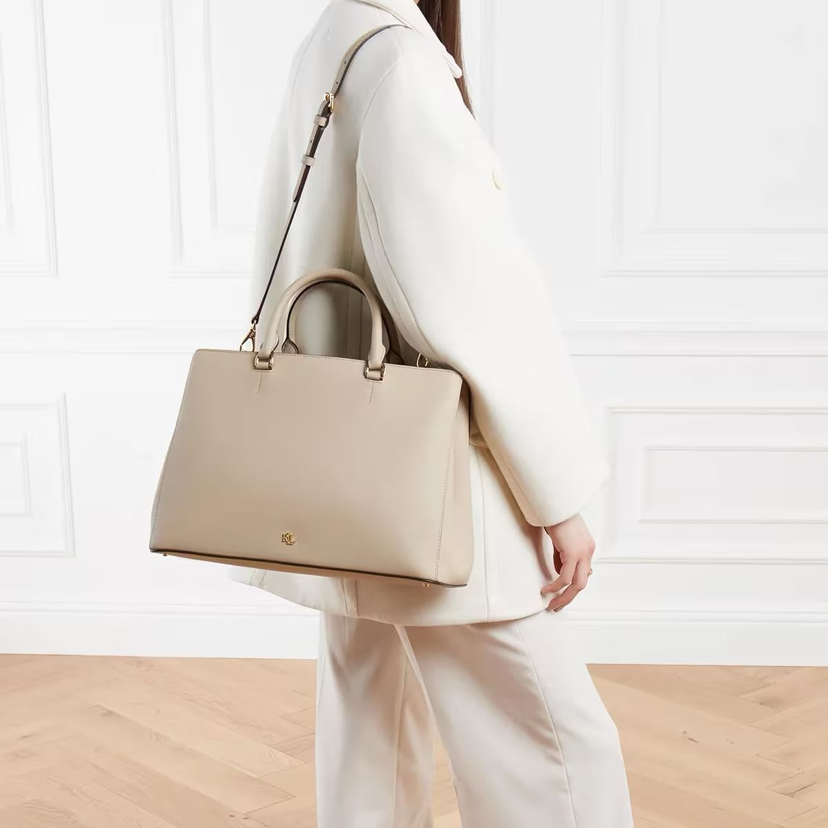 Cartera Ralph Lauren Tote Large beige