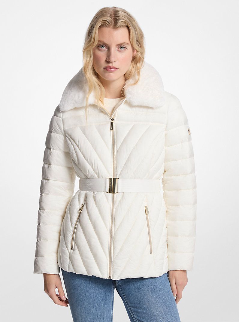 Chaqueta Michael Kors Acolchada Blanco