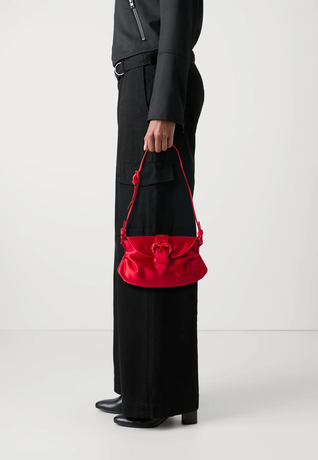 Cartera Pinko Shoulderbag Seda Rojo