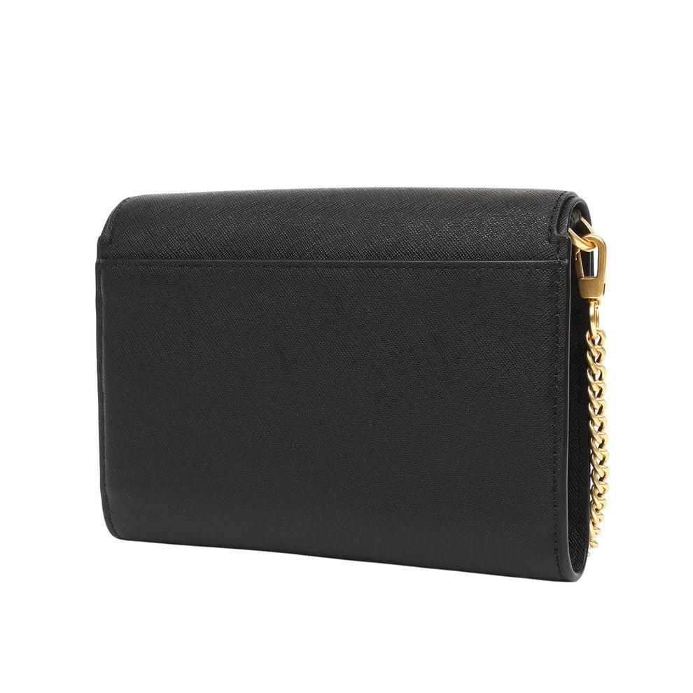 Cartera Tory Burch Emerson Chain Wallet Cuadrada negra