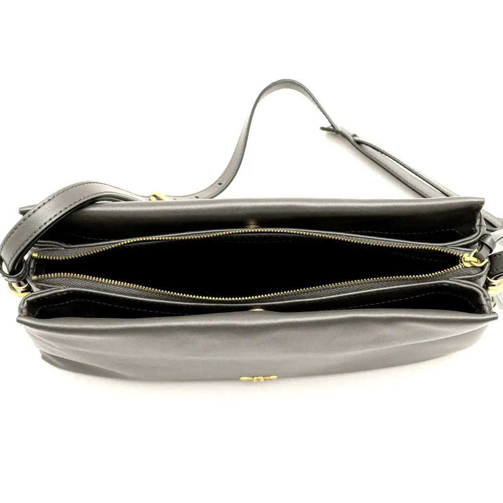 Cartera Pinko tres separaciones grande verde musgo
