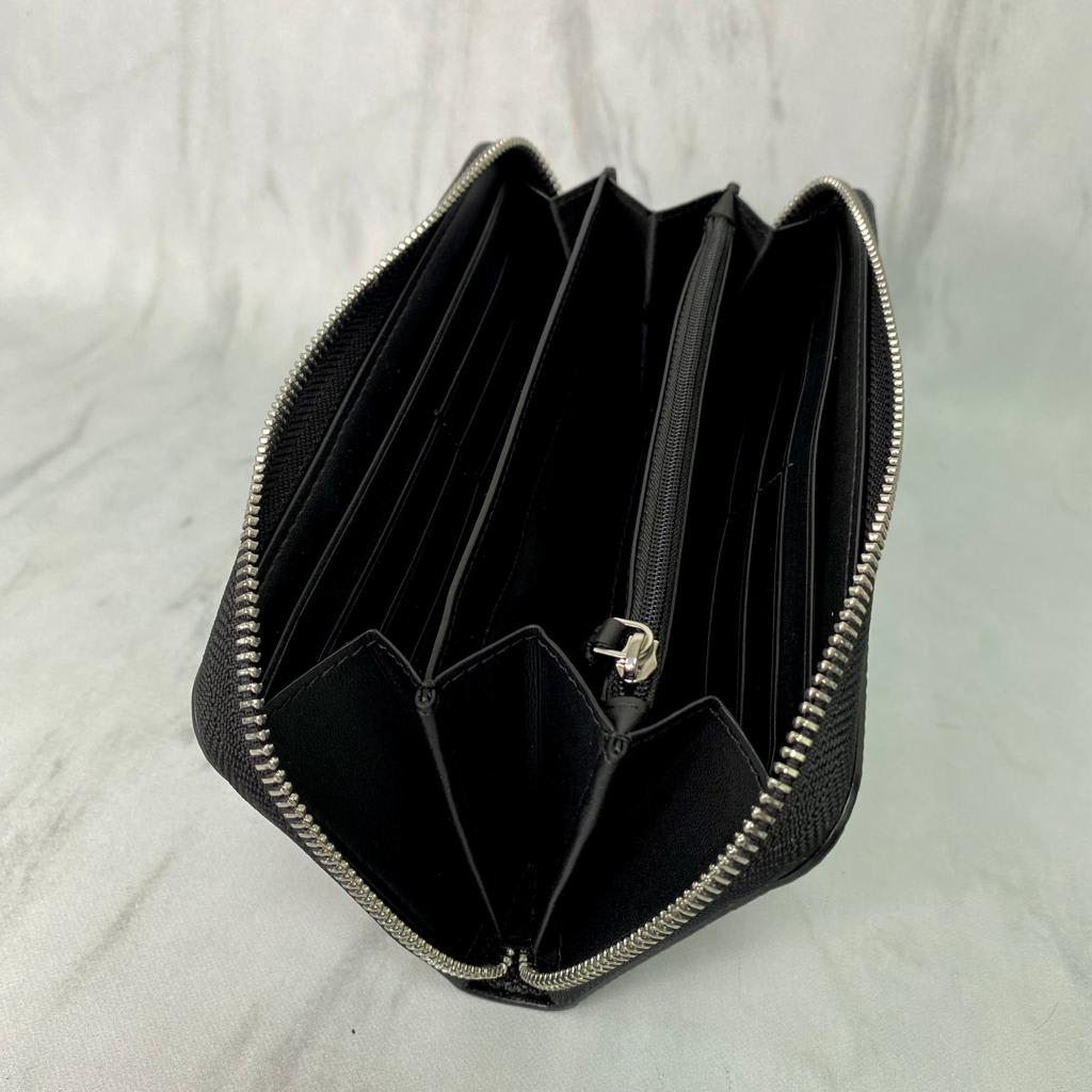 Billetera Kate Spade Staci Cuero Letras Plateadas