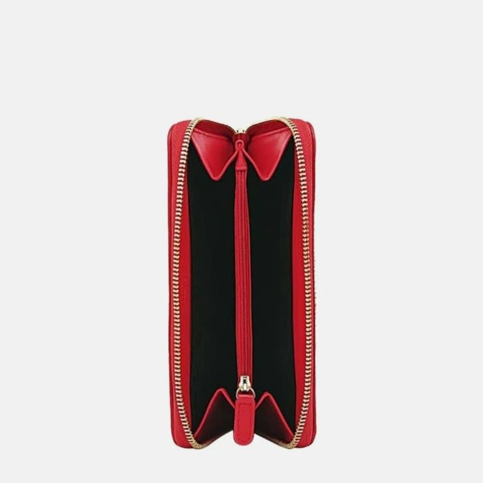 Billetera Love Moschino tachas rojo