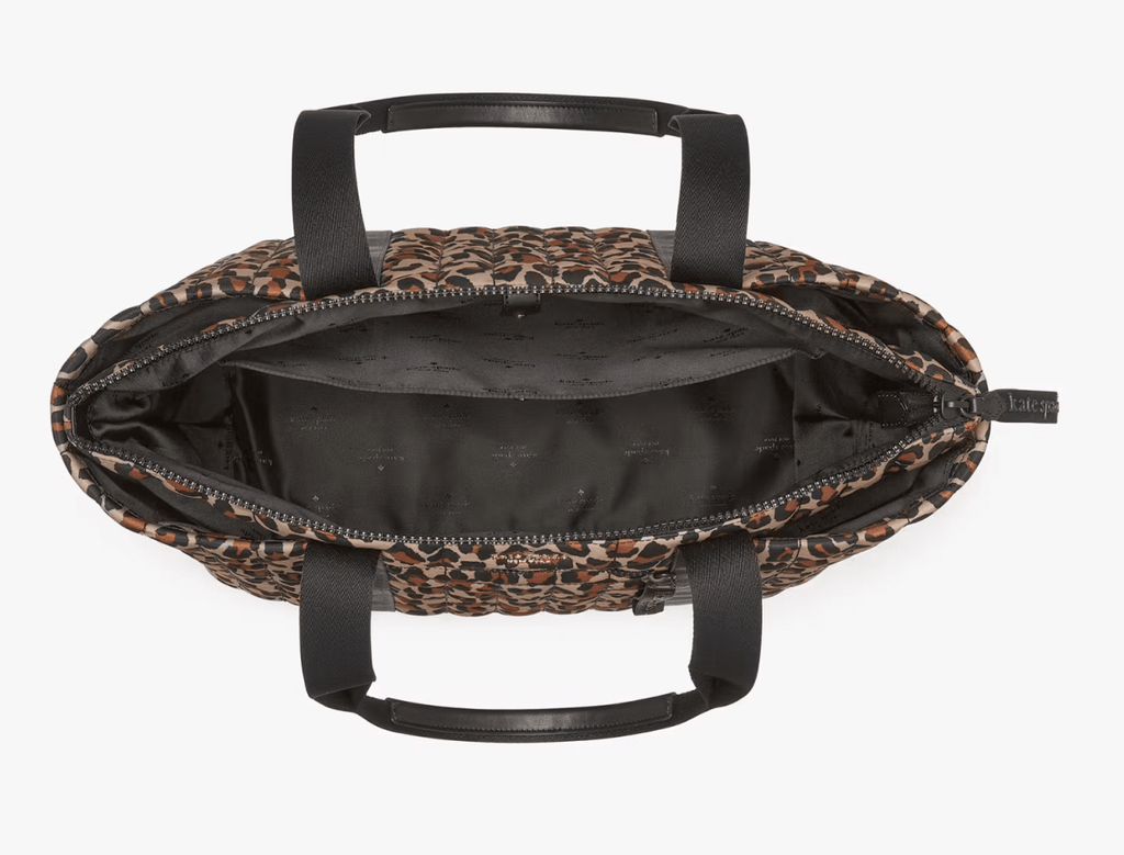 Bolso Kate Spade Tote grande de viaje Camden Spotted Animal Print