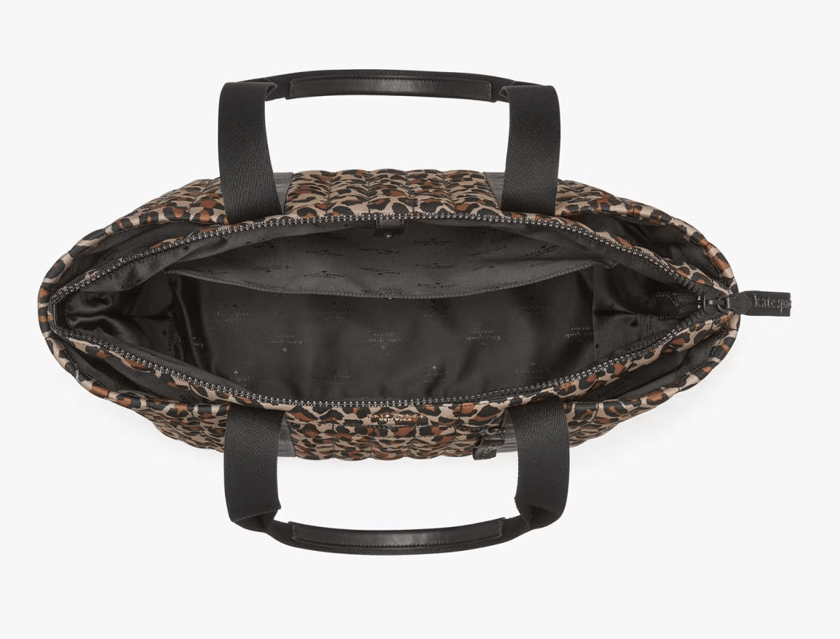 Bolso Kate Spade Tote grande de viaje Camden Spotted Animal Print