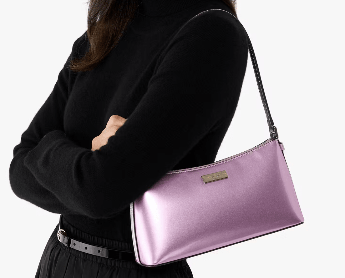 Cartera Kate Spade Kenzie Charol Rosado Pálido