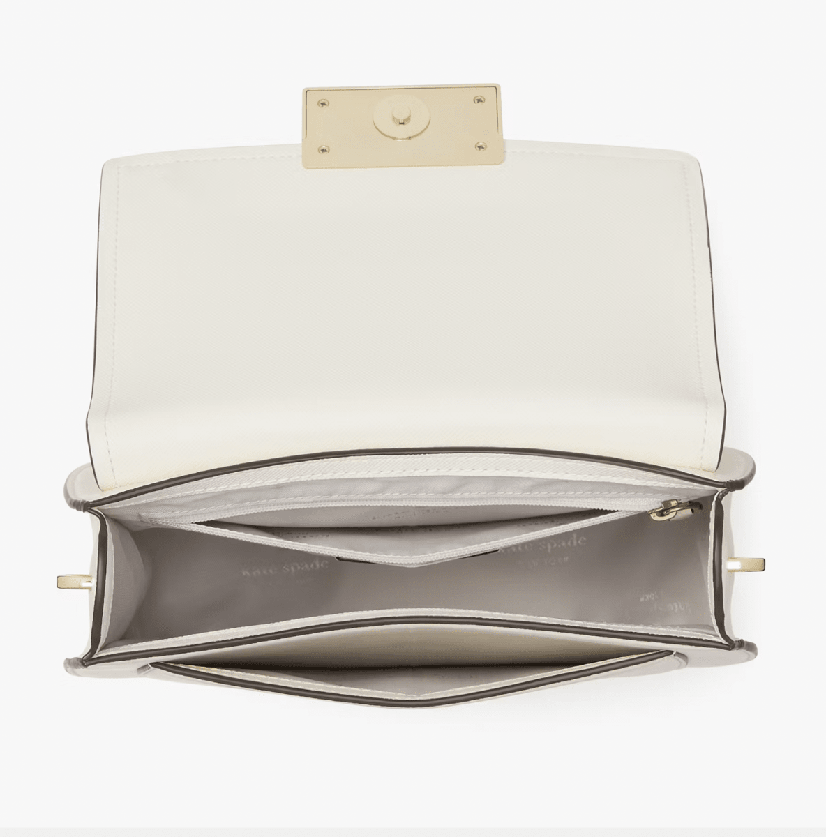 Cartera Kate Spade Reegan Saffiano Blanca