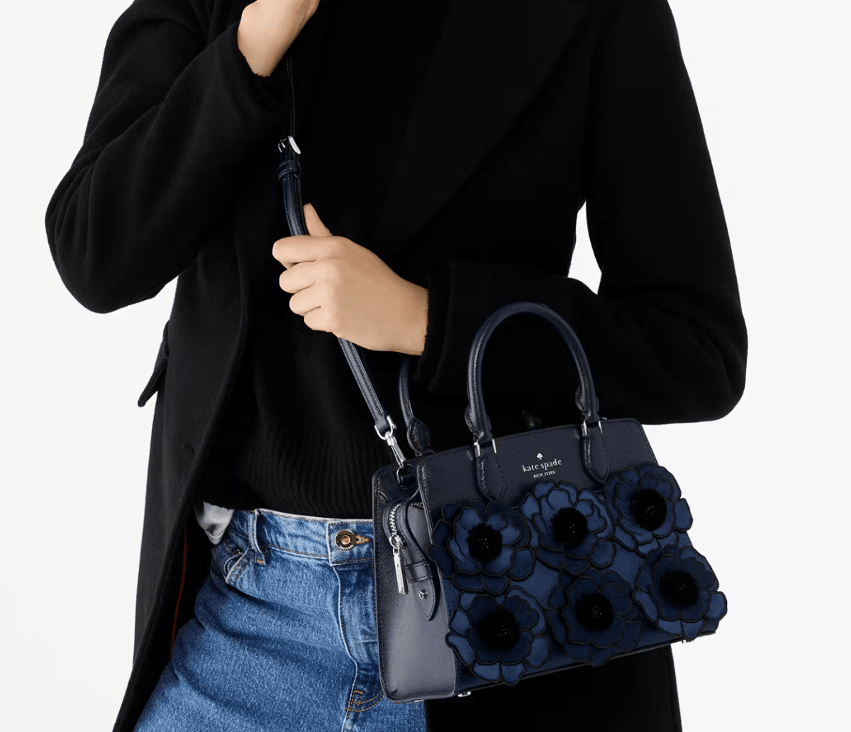 Cartera Kate Spade Madison estampado flores Azules