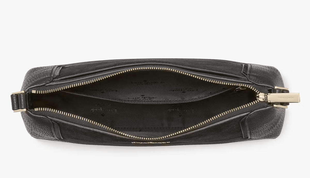 Cartera Kate Spade Lena Medium Suede Cuero negro