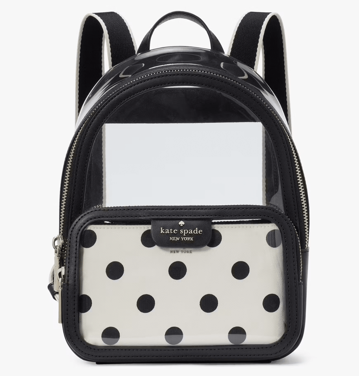 Mochila Kate Spade Transparente puntos negros
