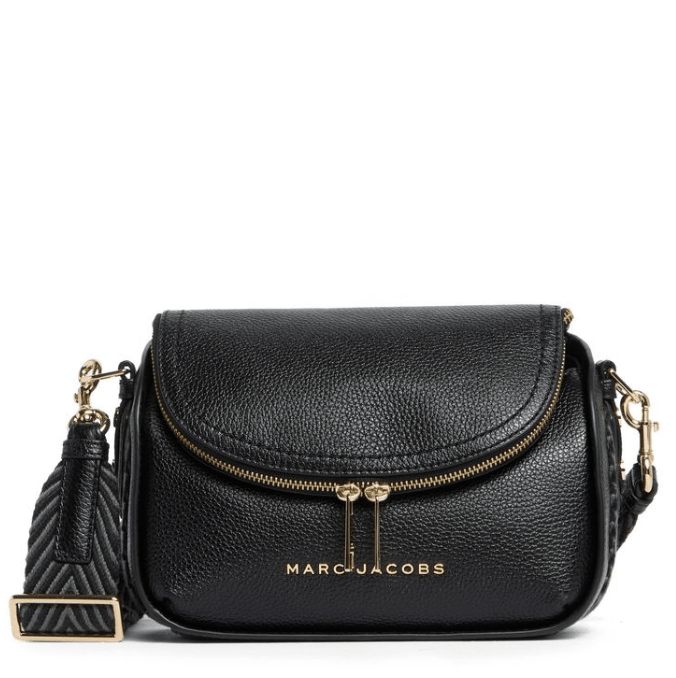 Cartera Marc Jacobs Crossbody con solapa negro