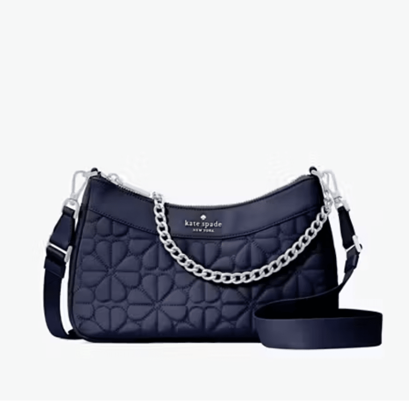 Cartera Kate Spade tela acolchada pequeña Azul