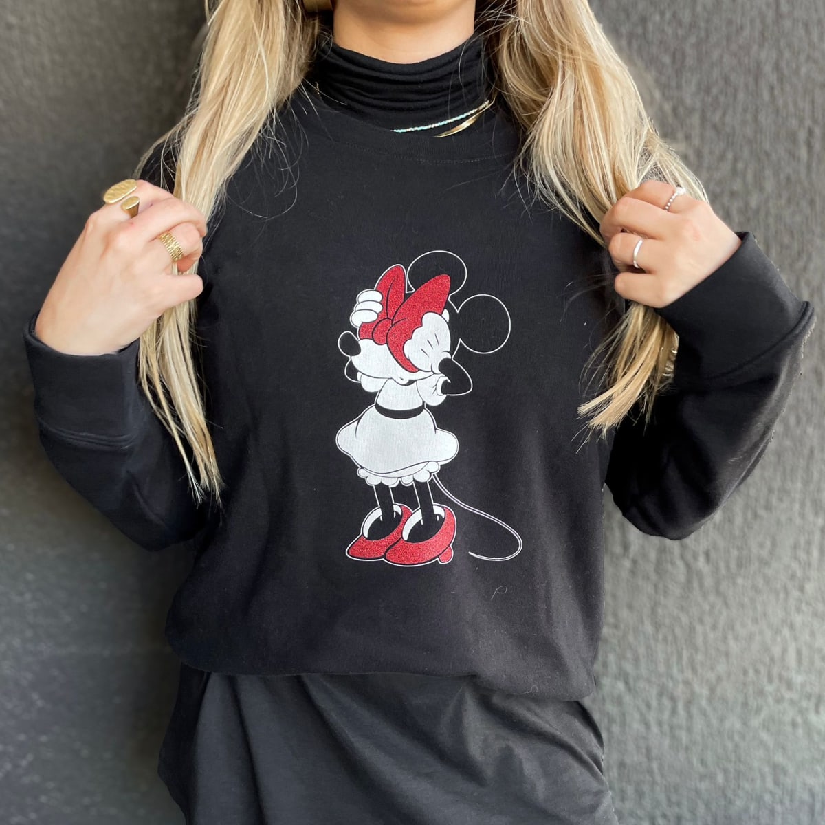 Poleron Kate Spade Negro Disney Minnie