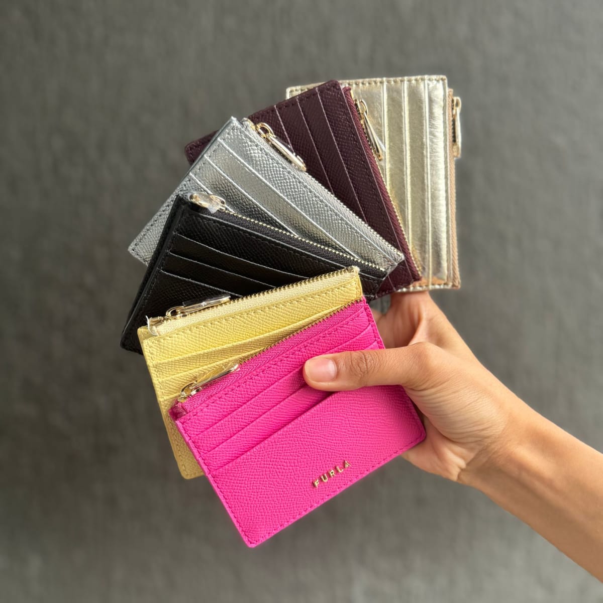 Tarjetero y monedero modelo Camelia Furla