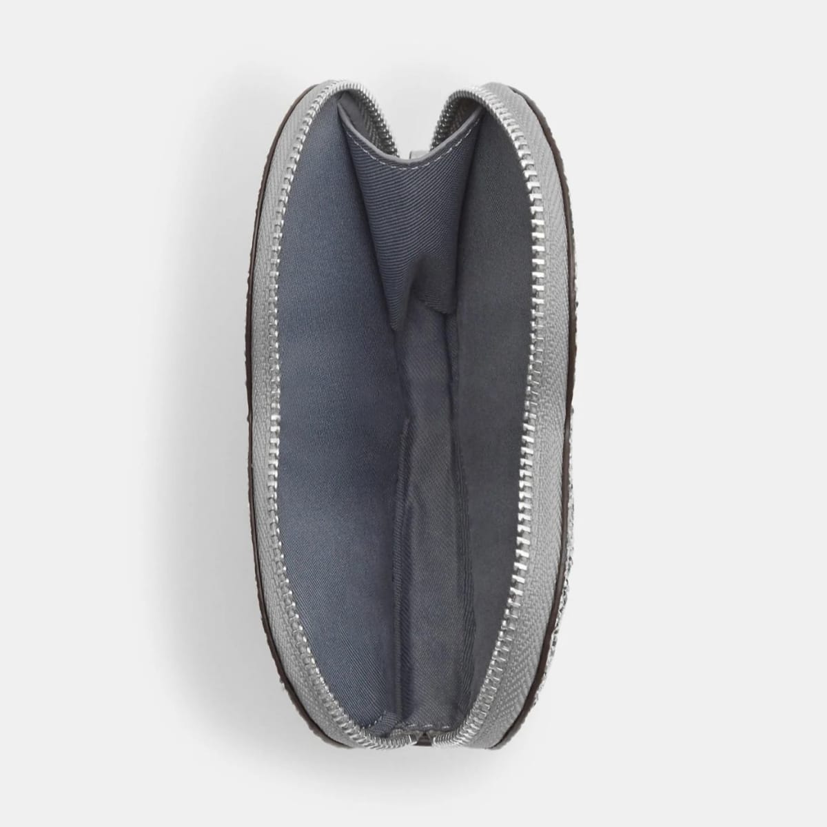 Monedero Coach Corazon plateado glitter