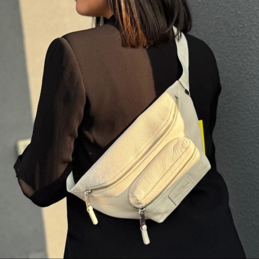 Banano Marc Jacobs Cuero Blanco