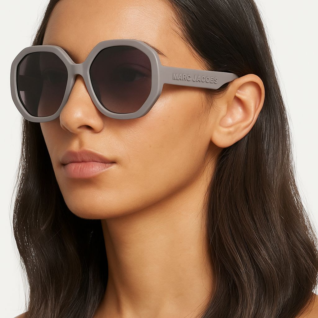 Lentes Marc Jacobs Hexagonales Taupe