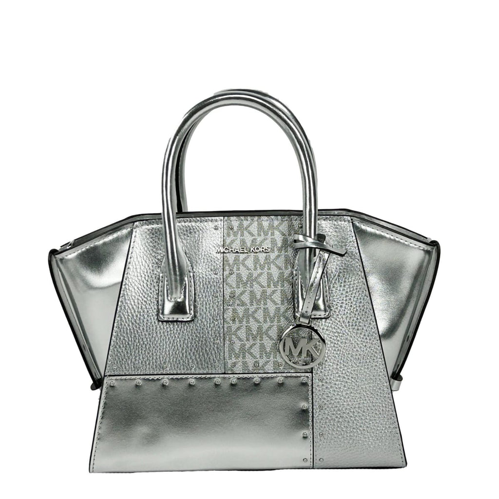 Cartera Michael Kors Tote Avril Plateado
