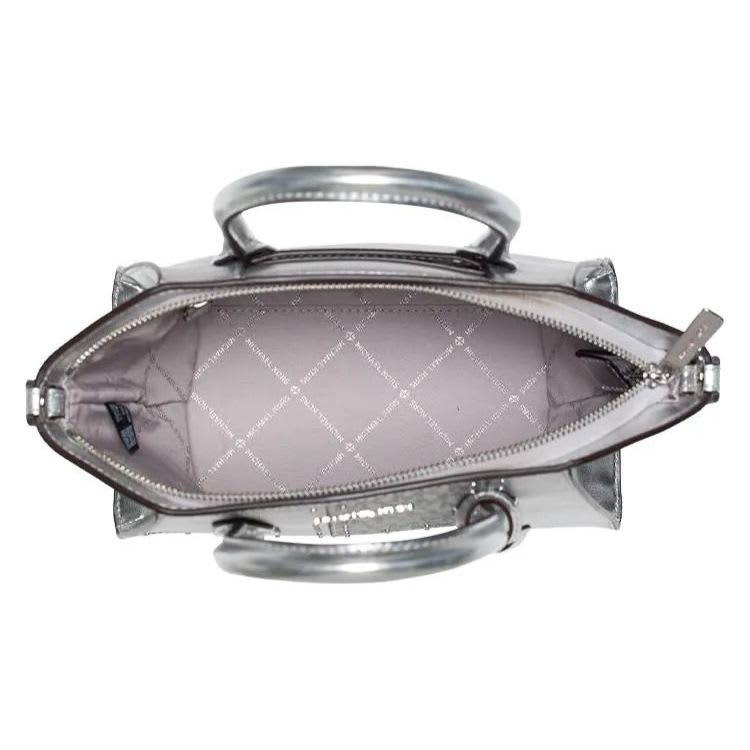 Cartera Michael Kors Tote Avril Plateado