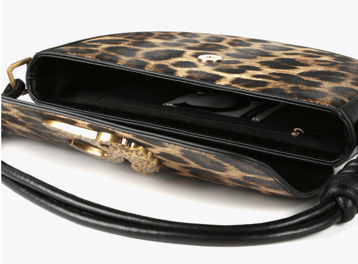 Cartera Lola Casademunt Media luna animal print