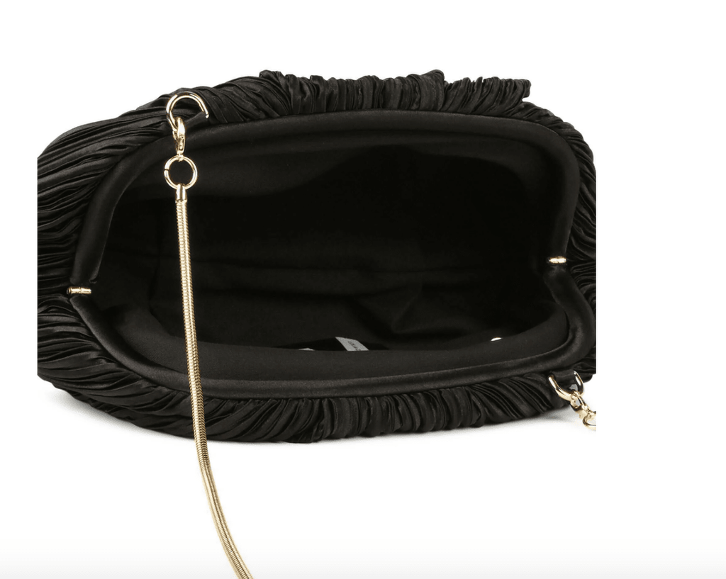 Cartera Lola Casademunt plisado Negro
