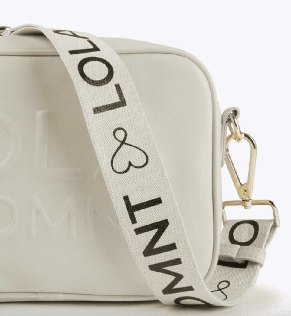 Cartera Lola Casademunt Crossbody Logo en relieve Blanco