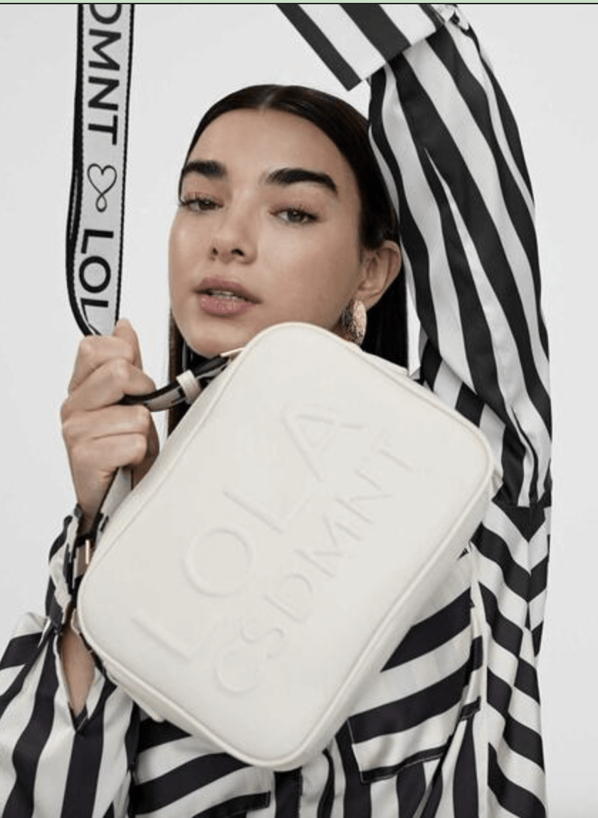 Cartera Lola Casademunt Crossbody Logo en relieve Blanco