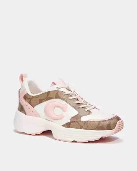 Zapatillas Coach Beige con Rosado