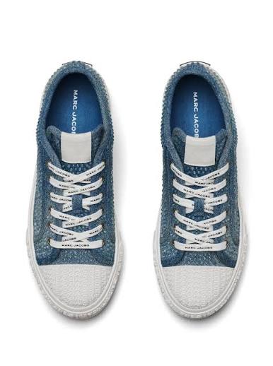 Zapatillas Marc Jacobs Denim con cristales celestes
