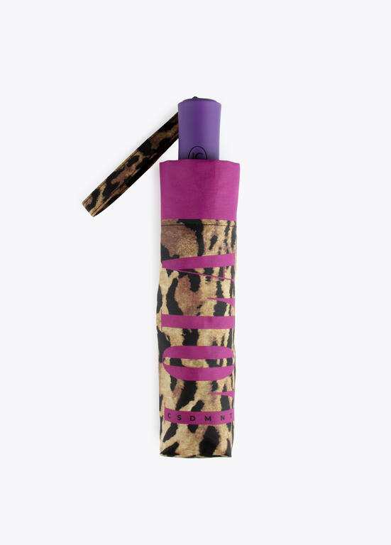 Paragua Lola Casademunt automatico animal print Lila