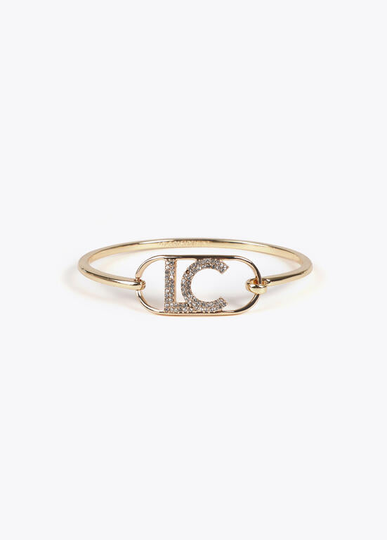 Pulsera Lola Casademunt Esclava logo ovalado Dorado