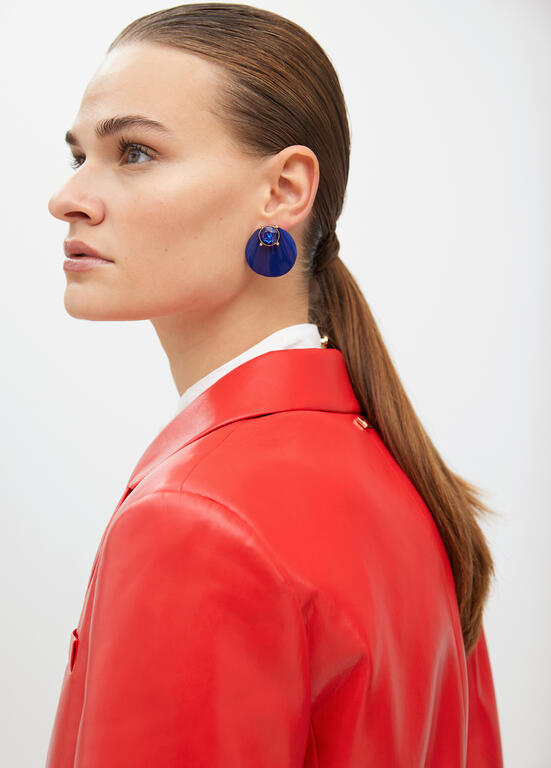 Aros Lola Casademunt azul noche