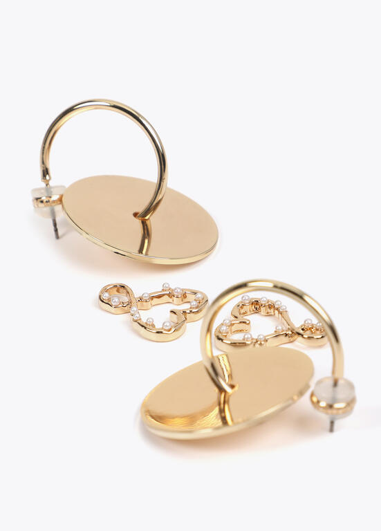 Aros Lola Casademunt con corazon infinito