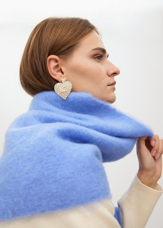 Aros Lola Casademunt corazon dorado