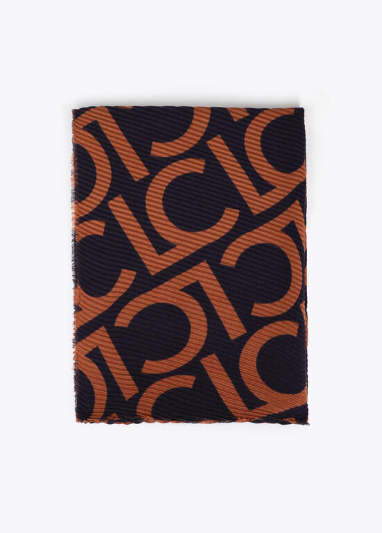 Pañuelo Lola Casademunt bicolor marron