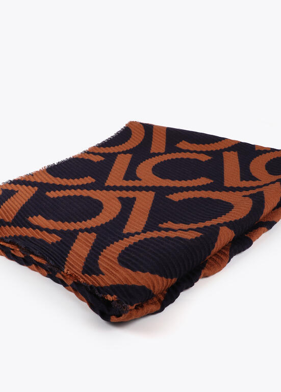 Pañuelo Lola Casademunt bicolor marron