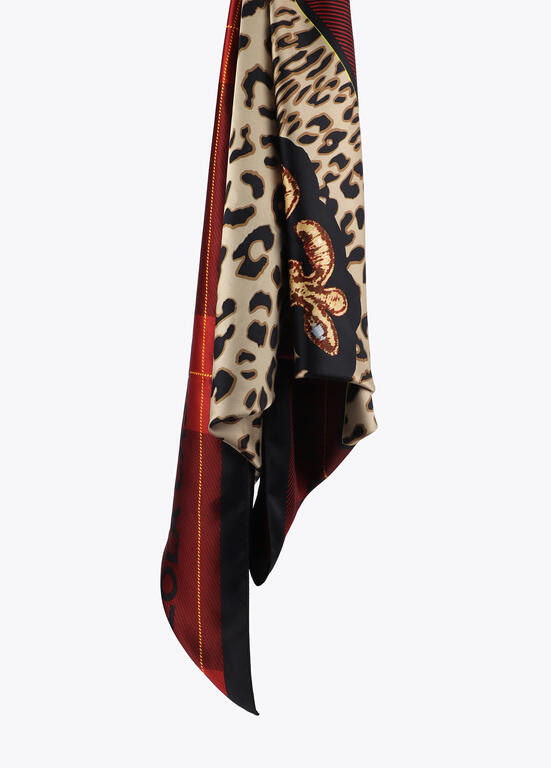 Pañuelo Lola Casademunt Animal Print y Tartán