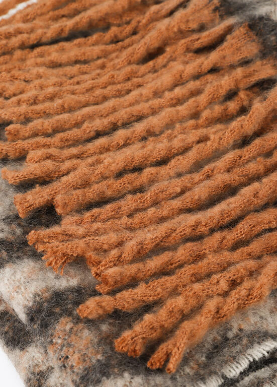 Bufanda Lola Casademunt Print con flecos